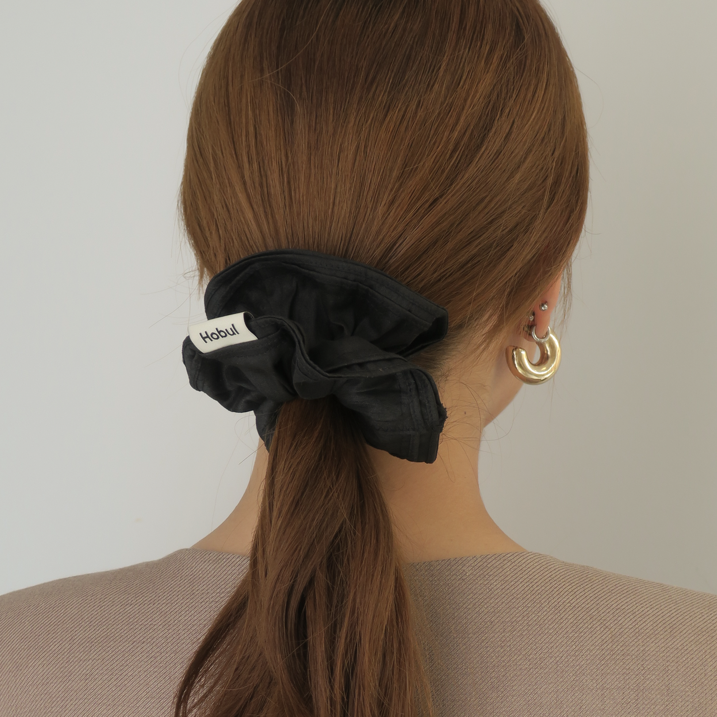 Hibiscus Black Taffeta